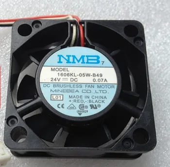 NMB-MAT 606KL-05W-B59 L01 DC 24V 0.07A 40x40x15 мм 3-проводной серверный вентилятор охлаждения