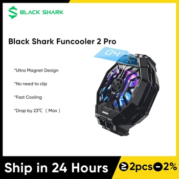Black Shark FunCooler 2 Pro С дисплеем температуры На задней клипсе Fun Cooler 2 Pro для телефона Black Shark 4 / 5 / 5 Pro ROG 5