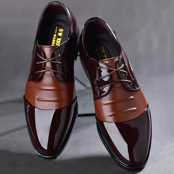 Классические модельные туфли в стиле ретро, черные кожаные Оксфорды, Повседневная деловая обувь для мужчин, свадебная вечеринка, Офисная официальная рабочая обувь
