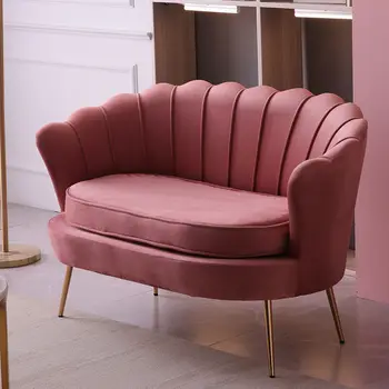 Кресло, Розовый Дизайнерский диван, Необычный эргономичный диван в скандинавском стиле, Простая Удобная мебель для гостиной, Салон Канапе, Мебель для спальни