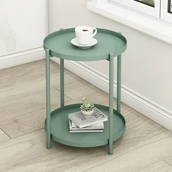 Чайный столик в гостиной Простые Диванные Столики Nordic Lounge Приставной столик Прикроватные Тумбочки в спальне Роскошное Удобное Оформление мебели