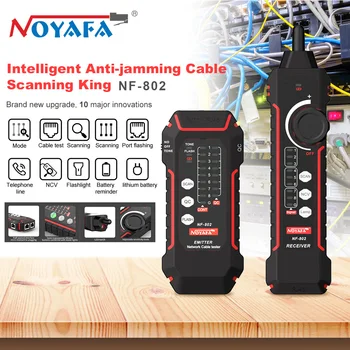 NOYAFA NF-802 Многофункциональный Кабельный Тестер и трекер RJ11 RJ45 Cat5 Cat6 LAN Ethernet Поиск Телефонных Проводов Poe Тест