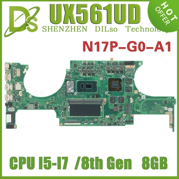 UX561UD Материнская плата Для ASUS Zenbook Flip UX561U Q535UD Q535U UX561UD Q535UD Материнская плата ноутбука I5-8250U I7-8550U 8 ГБ оперативной памяти GTX1050