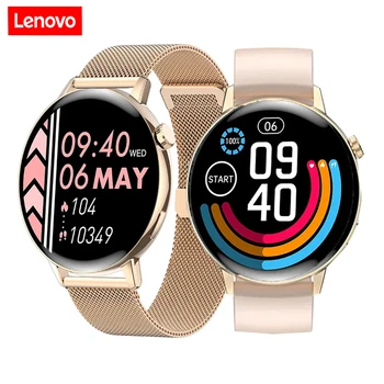Новые смарт-часы Lenovo 1,32 дюйма с полным сенсорным управлением, мужской женский спортивный браслет, монитор давления кислорода в крови, часы с напоминанием о вызове