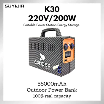 K30 55000mAh Портативный Накопитель энергии 200Wh 3,2V LiFePO4 Мобильный Источник Питания для Телефона Дрона Ноутбука Камеры Мини Вентилятора Кемпинга