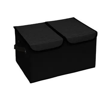Jul2448 Коробка для отделки одежды из Хлопчатобумажной и льняной ткани с двойным покрытием, Складной ящик для хранения