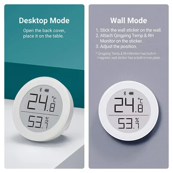 Новый датчик температуры и влажности Qingping, умный контроль давления воздуха, окружающей среды, умный дом для Xiaomi APP Mi Home/Apple Homek