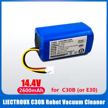 (Для C30B) Аккумулятор 14,4 В для робота-пылесоса LIECTROUX C30B E30, запчасти для инструментов с литиевыми элементами емкостью 2600 мАч