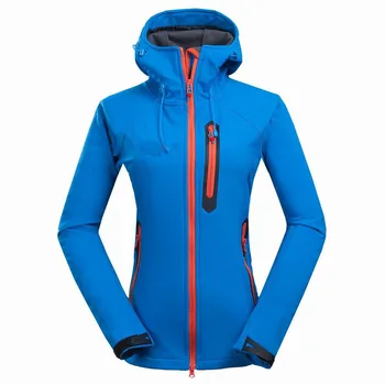 Женская куртка для активного Отдыха, Альпинизма, спорта, Штормовки, пальто из Композитного бархата с мягкой оболочкой Jaqueta Feminina