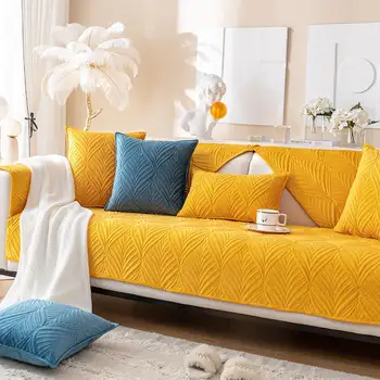 Чехол для дивана с цветочным узором, Сезонная подушка для дивана, противоскользящее Полотенце для дивана, Хлопковые Минималистичные универсальные диванные накладки на заказ