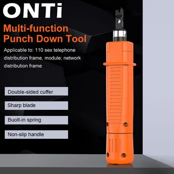 Экономичный Инженерный инструмент для резки проволоки ONTi 110, модуль усилителя, проволочный инструмент с двойной головкой для сетевого модуля голосового телефона, коммутационная панель