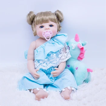 Кукла Реборн, игрушка, Силиконовое тело, окрашенное, Готовая Игрушка для новорожденных девочек, реалистичная модная кепка bebe для подарка детям