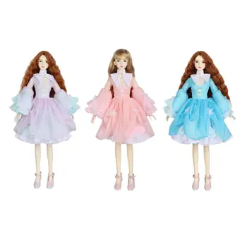 60 см Куклы принцессы 23 Сустава Кукла DIY игрушка с платьем подарок Модная кукла для девочек