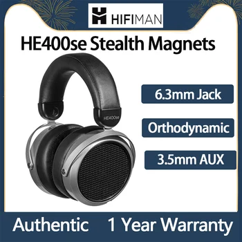 Оригинальная версия наушников HIFIMAN HE400se V2 с невидимыми магнитами Hi-Fi 32 Ом, Накладные наушники с открытой Спинкой, Полноразмерная Проводная гарнитура 3,5 мм 6,3 мм