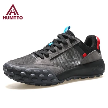 Мужские кроссовки HUMTTO, дышащие кроссовки для бега, Роскошные дизайнерские мужские спортивные кроссовки для бега трусцой, повседневная обувь Tenis, мужские кроссовки