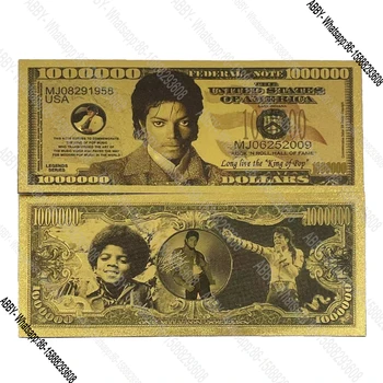 Изготовленная на заказ золотая пластиковая карта Майкла Джексона, суперзвезда, сувенирное Искусство, Ремесла, Мемориал, Коллекционные подарки, доллар США 1000000