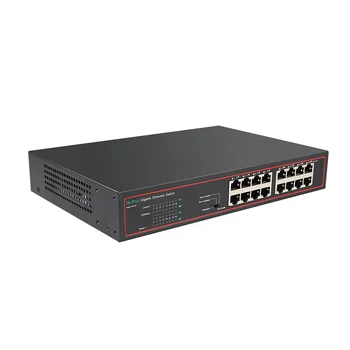 Коммутатор Poe Ethernet 16 портов, Сетевые порты 10/100 Мбит/с, Ieee 802.3 Af, беспроводной сетевой коммутатор Ap Uplink