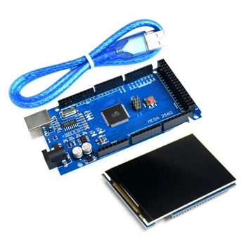 3,5-дюймовый цветной TFT-модуль 320X480 Ultra HD LCD Screen Kit для платы Arduino Mega2560 R3 с кабелем