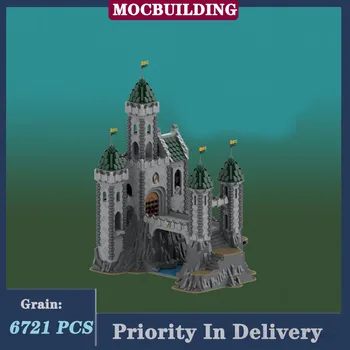 MOC City Green Dragon Stronghold Крепость Модель Строительный блок Набор Замковая Башня Коллекция Серия игрушек Подарки