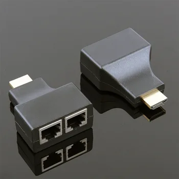 HW-YS30 HDMI двойной сетевой кабель 30 м сетевой удлинитель 1080p HDMI к усилителю сетевого расширения RJ45