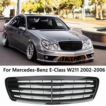 Для Mercedes Benz E-Class W211 2002-2006 CL Стиль Черная/Серебристая/Белая/Хромированная передняя гоночная решетка