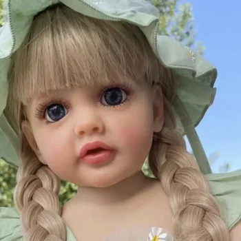 Кукла-компаньон 55 см, мягкое силиконовое виниловое возрождение, девочка Бетти, красивая принцесса, реалистичная кукла-младенец, Рождественский подарок