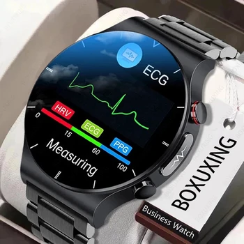 2023 Новые смарт-часы для здоровья ECG + PPG, мужские часы для измерения сердечного ритма, артериального давления, кислорода в крови, IP68, водонепроницаемые смарт-часы, термометр