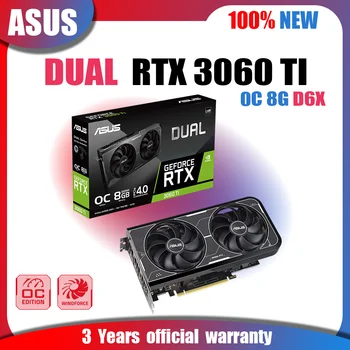 Новые видеокарты ASUS DUAL RTX 3060 TI O8G D6X GDDR6X 8GB Видеокарты GPU NVIDIA RTX 3060 TI PCIE4.0 256Bit