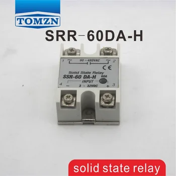 60DA SSR-60DA-H Высоковольтное твердотельное реле переменного тока SSR на входе 3-32 В постоянного тока, нагрузка 90-480 В переменного тока однофазная