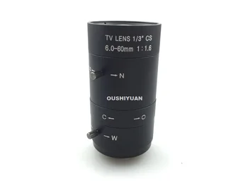 CCTV 1/3'6-60 мм Объектив CS CCTV HD с ручным зумом для камер видеонаблюдения