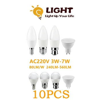 Amazon Flash Promotion, светодиодный прожектор, мини-лампа, свеча, 220 В, 3 Вт-7 Вт, сверхвысокий свет, стробоскоп, бесплатно для гостиной, детской комнаты