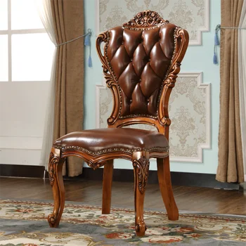 Представительский Обеденный стол, Стулья Из мягкой кожи, Современное кресло для отдыха, Комплект для спальни, Кухонная мебель