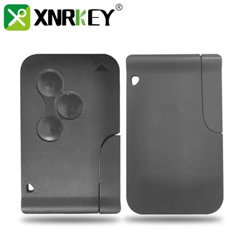 XNRKEY 3 Кнопки Smart Card Remote Car Key Shell для Renault Megane 2 3 Koleos Scenic Сменный Чехол Для Ключей