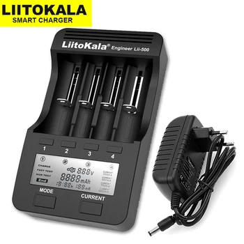 Liitokala Lii-500 Lii-PD4 18650 Литиевая Батарея зарядное Устройство 3,7 В 21700 26650 18350 18500 16340 17500 25500 10440 1,2 В AA AAA