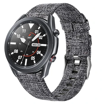 Для Samsung Galaxy watch 3 45 мм 41 мм 46 мм активный 2-полосный ремешок gear s3 Frontier Тканый ремешок для huawei watch gt 2e/Galaxy watch4