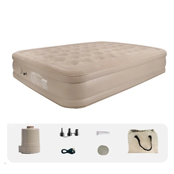Автоматический надувной диван-кровать со встроенным электрическим насосом, двойной или односпальный надувной матрас для кемпинга на открытом воздухе