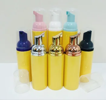 20шт 60 мл Желтый Пластиковый контейнер для хранения Косметики Бутылка многоразового использования Шампунь Бутылка для чистой пены Дозатор жидкости для мыла, мусса