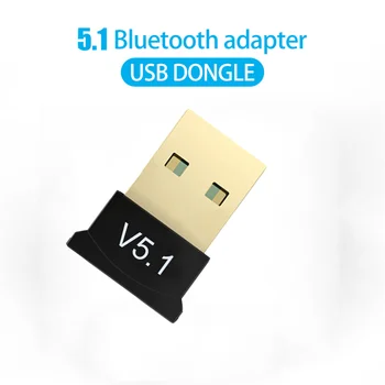 USB Bluetooth Адаптер 5.1 Bluetooth Приемник USB Bluetooth 5.1 Донгл BT 5.1 Передатчик Адаптер для портативного ПК Динамик