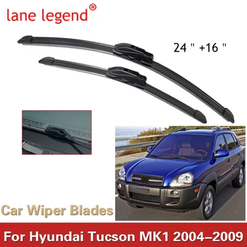 Щетка стеклоочистителя автомобиля, лобовое стекло, J-образный крюк, Автоаксессуары Для Hyundai Tucson MK1 24 