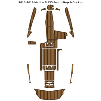 2018-2019 Malibu M235 Платформа для плавания, Площадка для кокпита, лодка из пенопласта EVA, Пол из тикового дерева