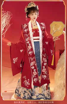 Китайская древняя рубашка Shiqi (Nirvana) Hanfu women's winter Song с длинными рукавами, новогодняя одежда, свадебная одежда, Xiapei heavy em