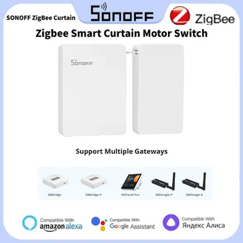 1 комплект Штор SONOFF ZigBee Smart Curtain Motor Switch 5V/1A Простая Установка Удаленное приложение Голосовое Управление Работа С Alexa/Google Home