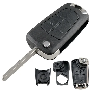 2 Кнопки Флип Пульт Дистанционного Управления Складной Чехол Для ключей Автомобиля Fob Case Shell Auto Чехол для ключей Автомобиля Подходит для Vauxhall/Opel/Corsa/Astra/Vectra