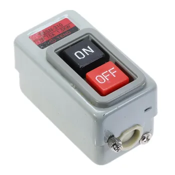 Кнопочный выключатель питания Трехфазный Пусковой переключатель управления питанием AC 380V 10A 3P 1.5KW TBSN-310