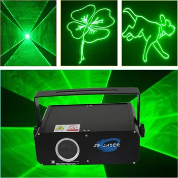 30kpps 1W ILDA одиночный зеленый Анимационный лазерный диско-светильник профессиональный DMX512 сценическое лазерное освещение