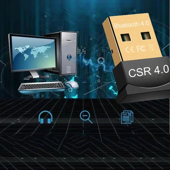 Mini USB Bluetooth Dongle Adapter V4.0 CSR Беспроводной Приемник Для Клавиатуры Компьютера Ноутбука Двухрежимный Bluetooth-приемник Адаптер