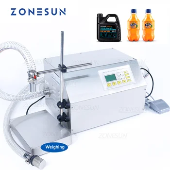 ZONESUN ZS-DP431W Полуавтоматическая Машина Для взвешивания Жидких напитков с большим потоком, Шампуня, Мембранного наполнителя для воды и соков