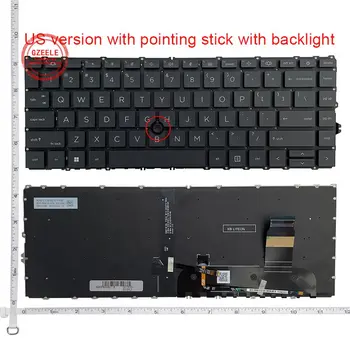 США/RU Новая клавиатура с подсветкой для HP ELITEBOOK 840 G7 840 G8 845 G7 845 G8 745 G7 745 G8 zbook14 G7 zbook14 G8 Упор для рук Верхняя крышка
