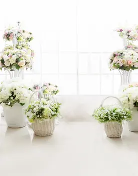5x7ft цветы белое окно комнаты фотофоны реквизит для фотосъемки студийный фон
