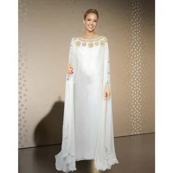 Белые Кафтаны из Марокко, Дубая, Платья Фараша Абайя, Необычные длинные платья с европейскими и американскими тенденциями моды